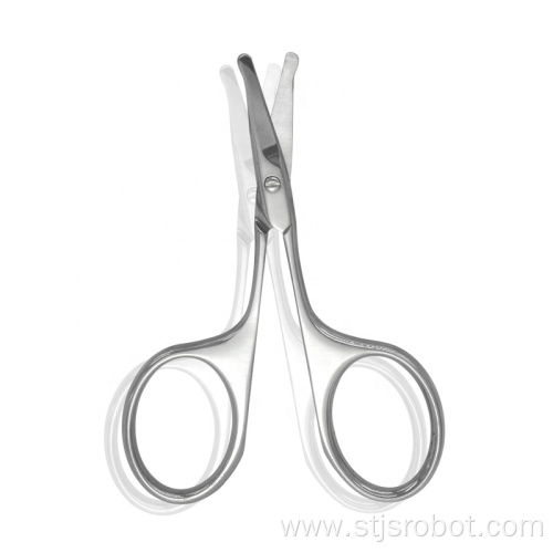 Makeup Tools Stainless Steel Black Round Nose Hair Scissors